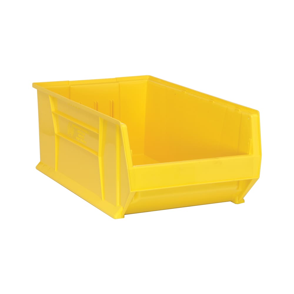 Quantum Food Service Hulk Stack Shelf Container - 29 7/8" x 18 1/4", Yellow (QUS975)