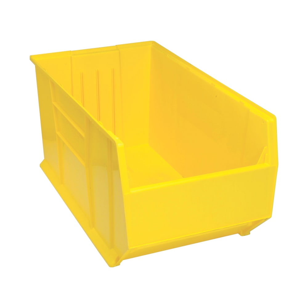 Quantum Food Service Hulk Mobile Stack Shelf Container - 35 7/8" x 19 7/8", Yellow (QUS995)