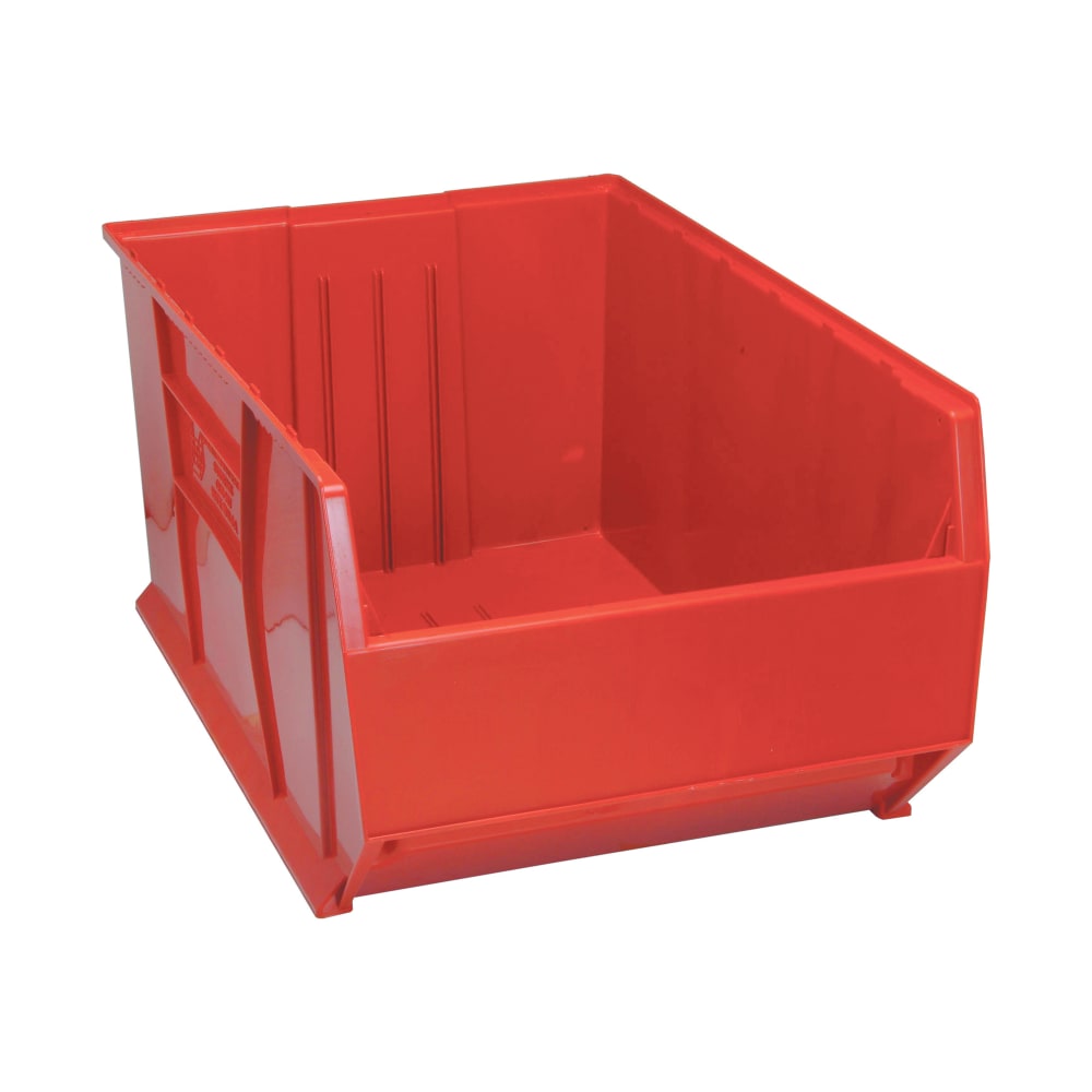 Quantum Food Service Hulk Mobile Stack Shelf Container - 35 7/8" x 23 7/8", Red (QUS997)