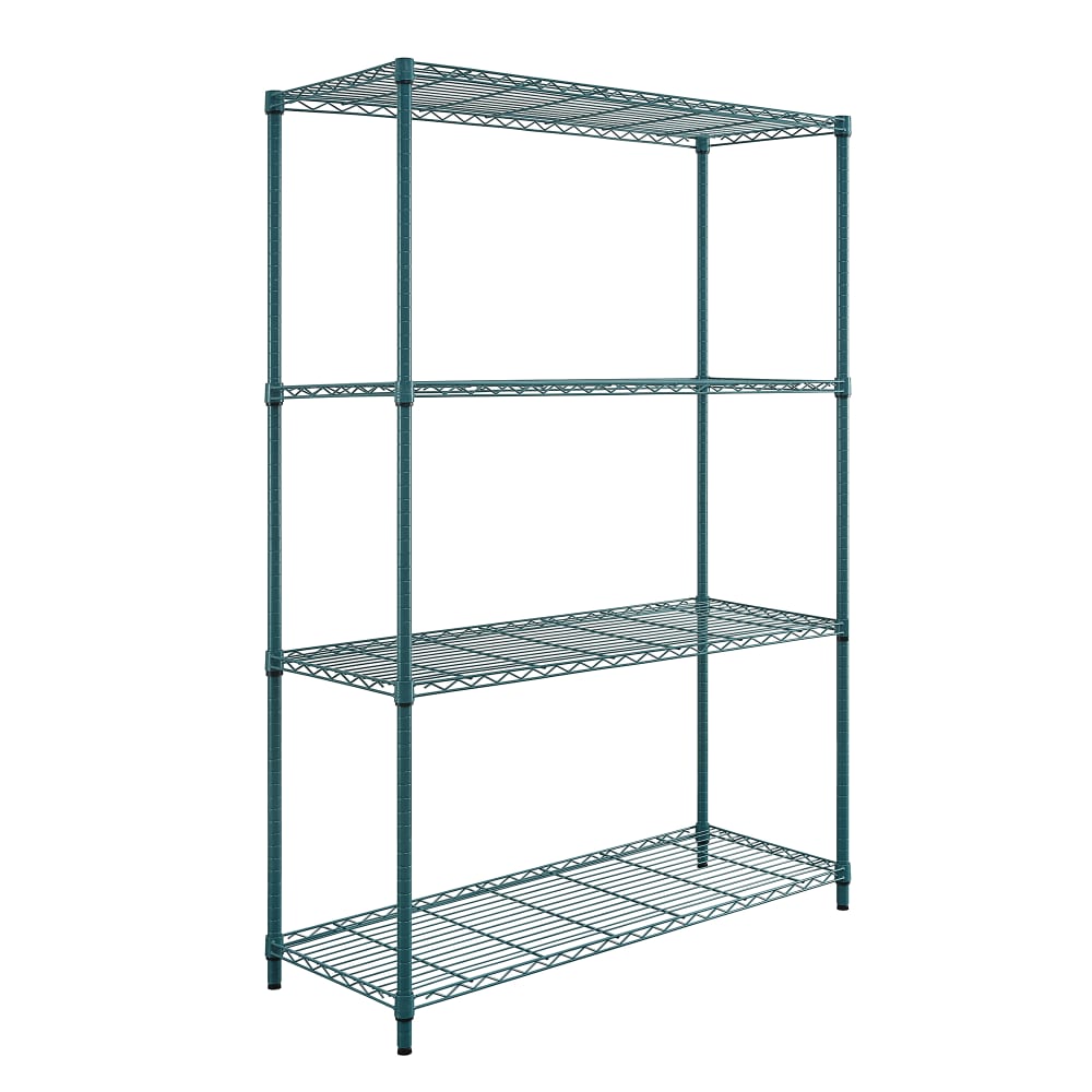 Quantum Food Service 42" NSF 4-Tier Epoxy Coated Wire Shelf Kit - 24"W, 72"H (RWR72-2442LDP)