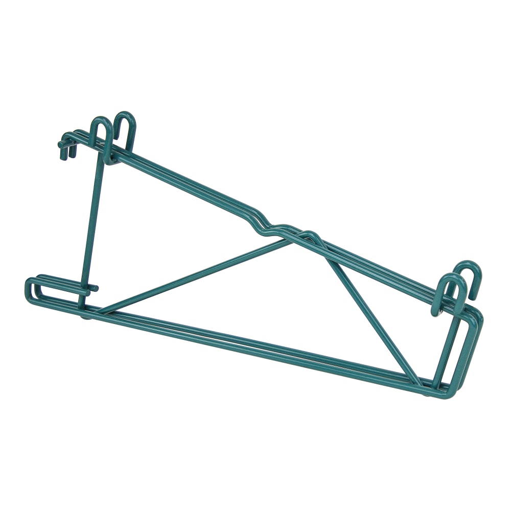 Quantum Food Service 14" Store Grid Double Shelf Mount Bracket - Green (SG-CD14P)