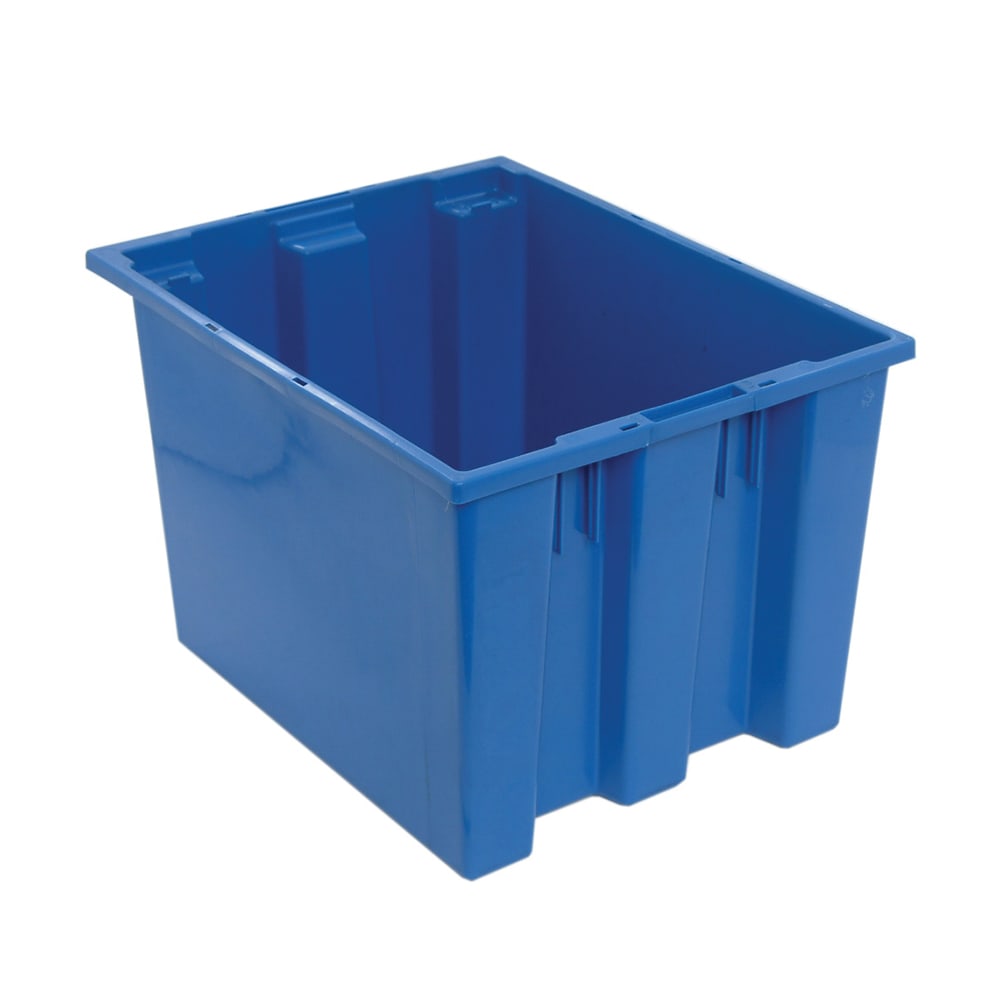 Quantum Food Service Stack & Nest Shelf Tote - 19 1/2" x 15 1/2", Blue (SNT195)