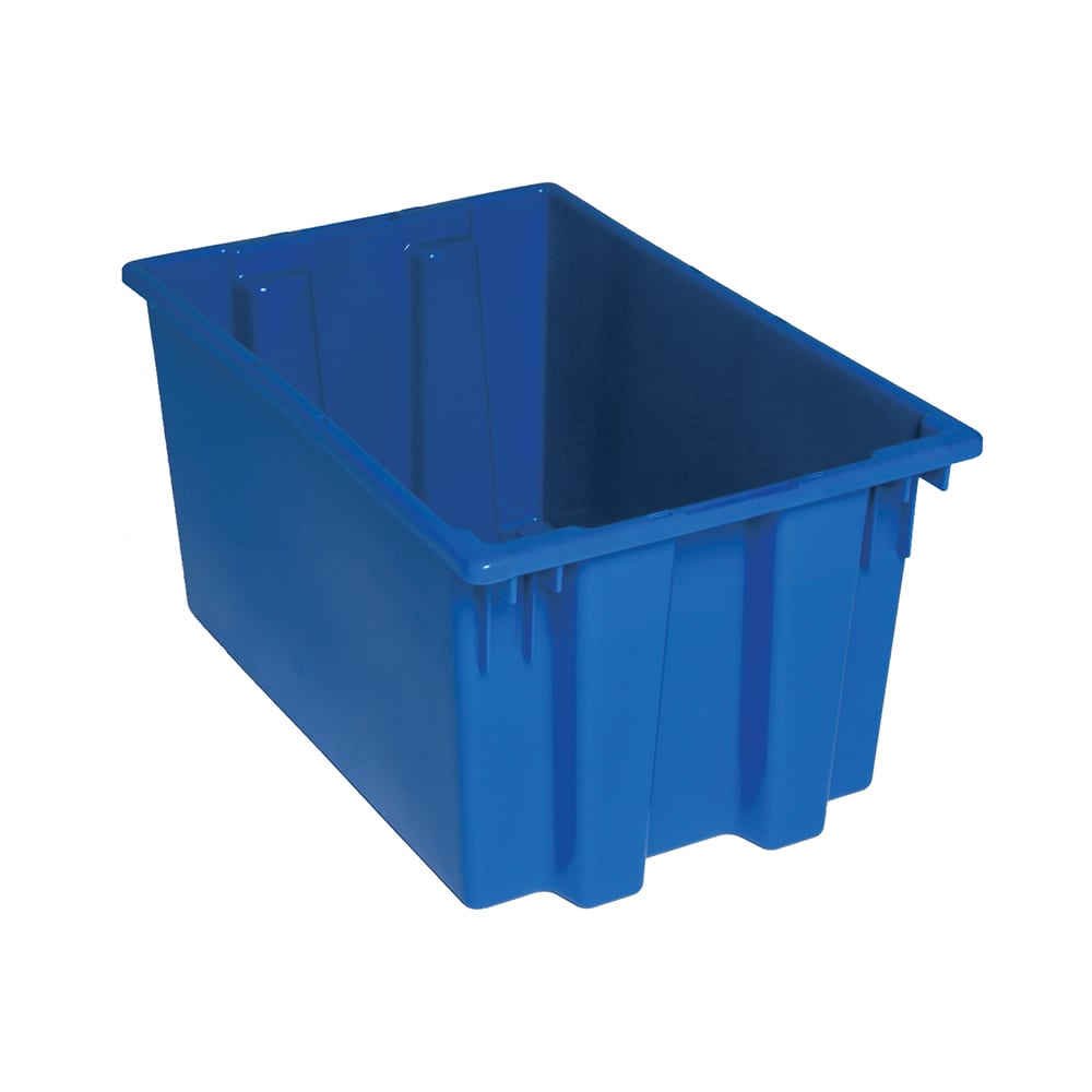 Quantum Food Service Stack & Nest Shelf Tote - 23 1/2" x 15 1/2", Blue (SNT240)