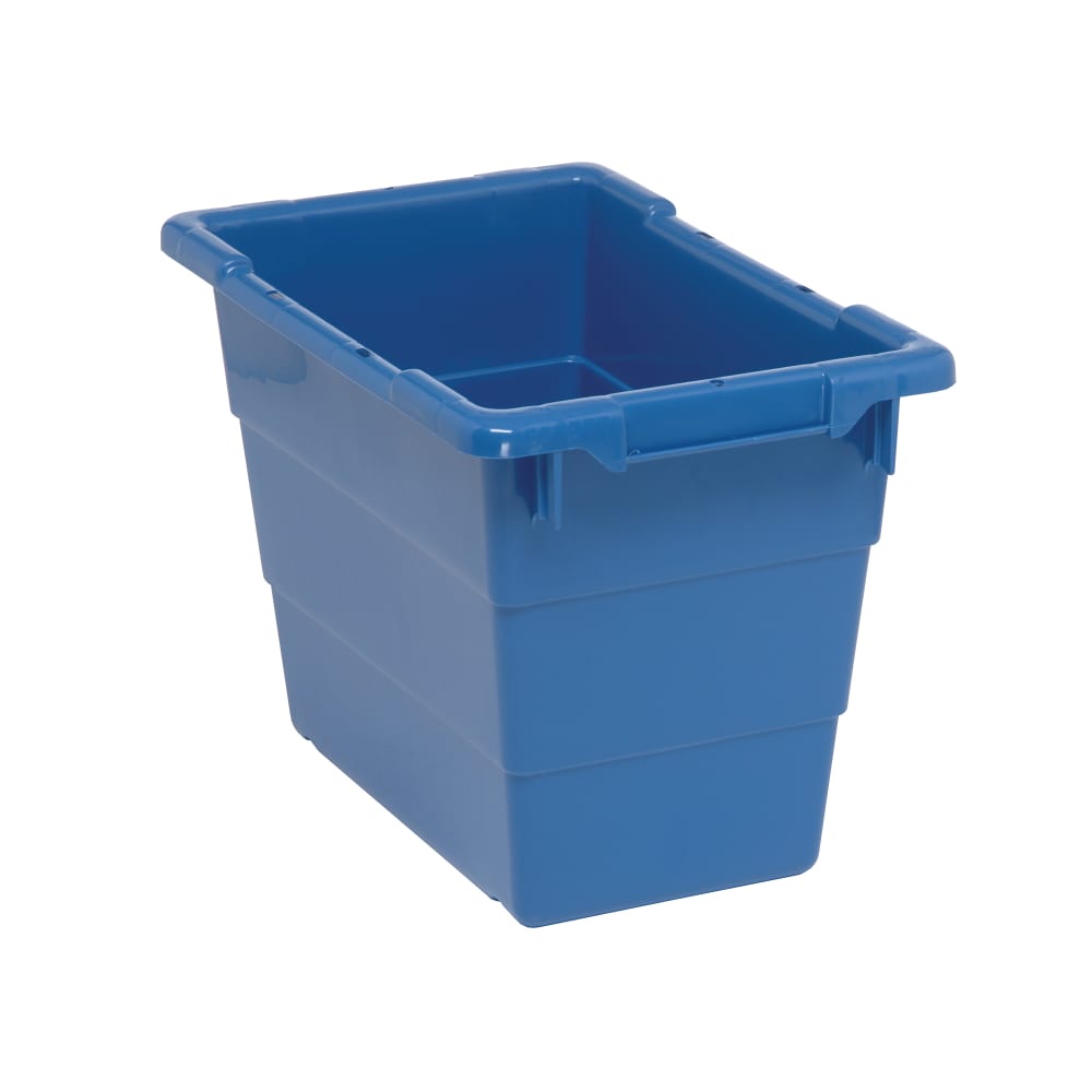 Quantum Food Service Cross Stack Shelf Tub - 17 1/4" x 11", Blue (TUB1711-12)