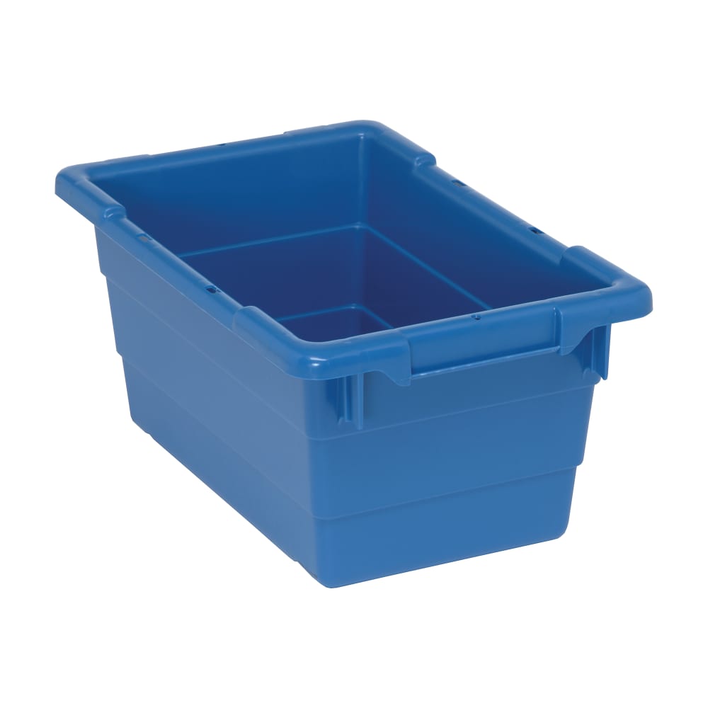 Quantum Food Service Cross Stack Shelf Tub - 17 1/4" x 11", Blue (TUB1711-8)