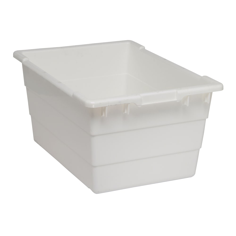 Quantum Food Service Cross Stack Shelf Tub - 23 3/4" x 17 1/4", White (TUB2417-12)
