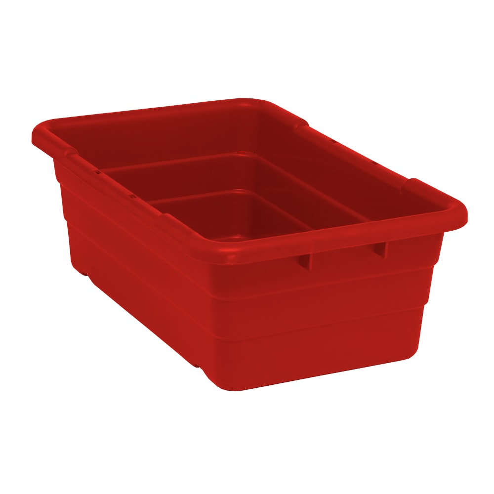 Quantum Food Service Cross Stack Shelf Tub - 25 1/8" x 16", Red (TUB2516-8)
