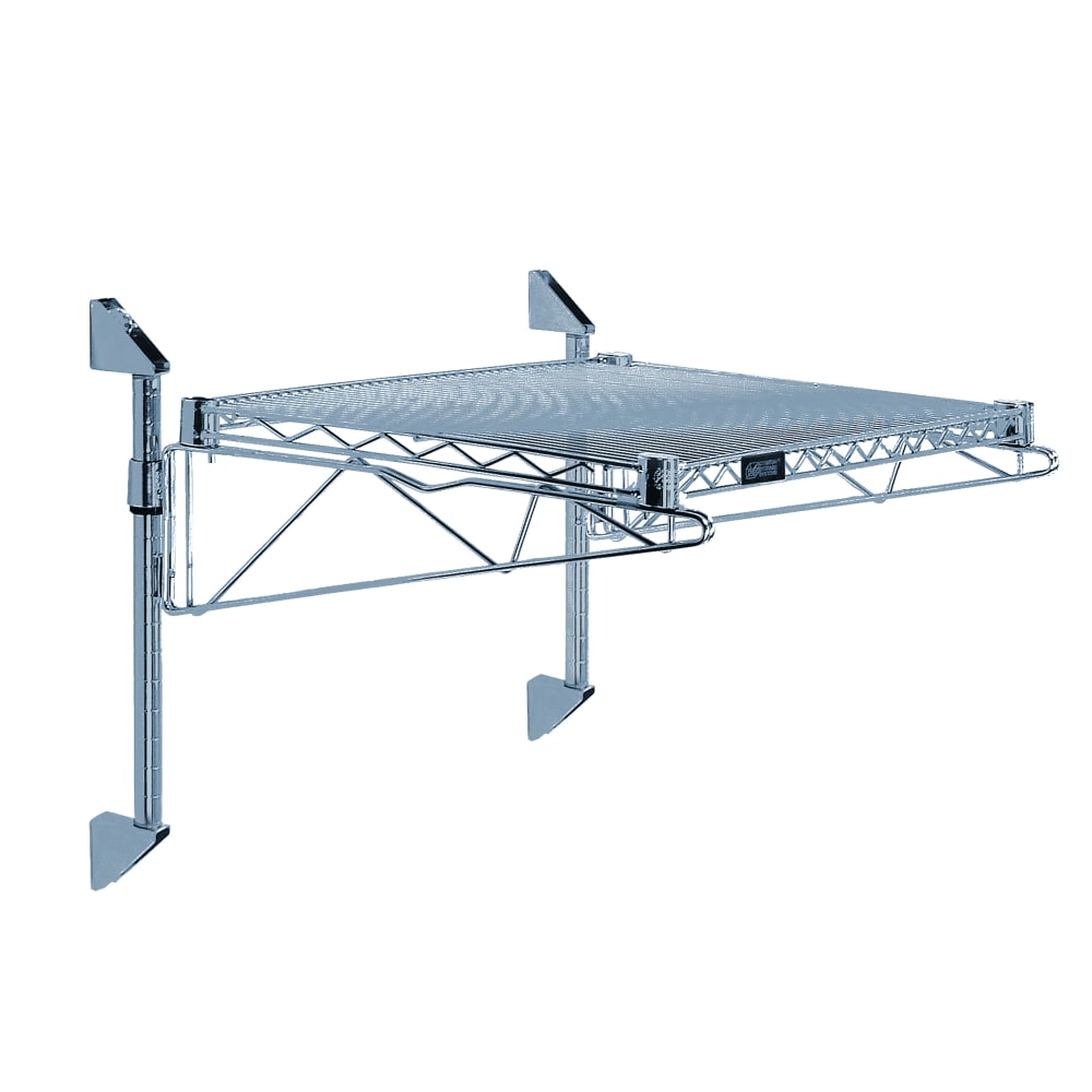 Quantum Food Service Wire Wall Mounted Shelf, 36"W x 14"D, Gray (WC14-CB1436GY)