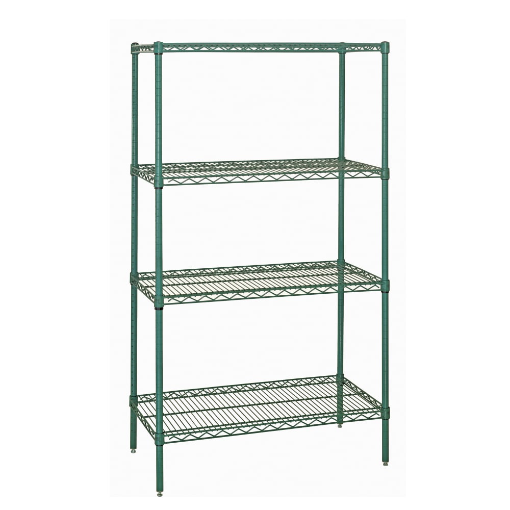 Quantum Food Service 54" NSF 4-Tier Epoxy Coated Wire Shelf Kit - 24"W, 63"H (WR63-2454P)