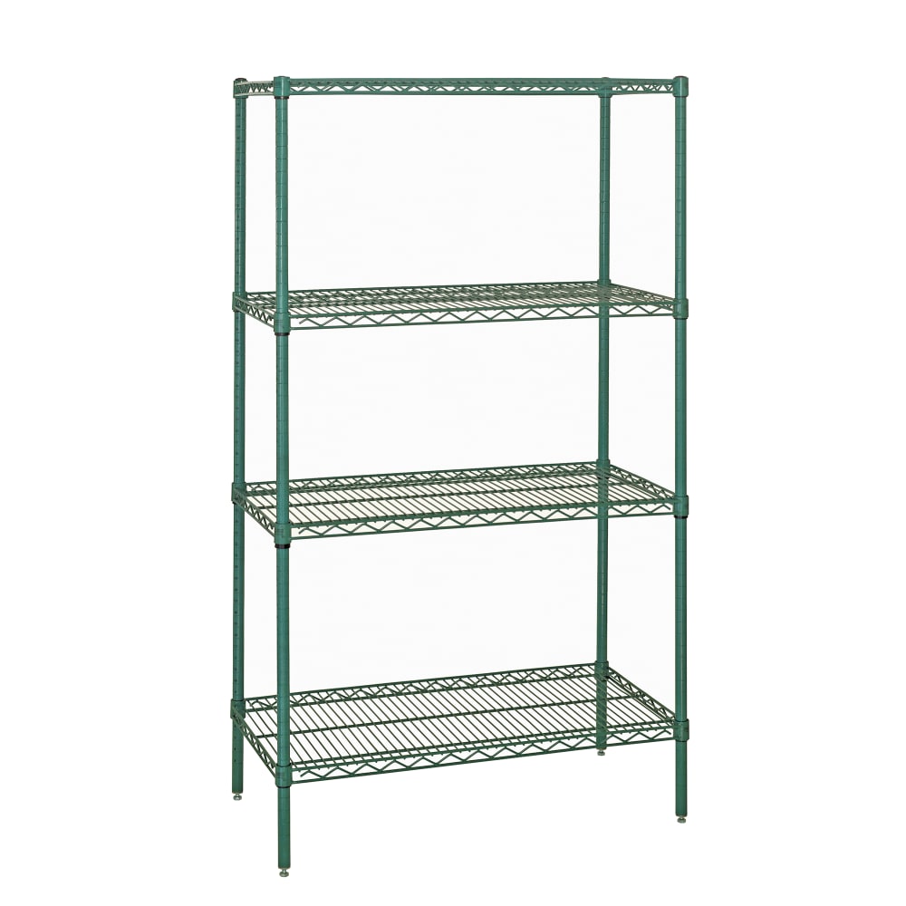 Quantum Food Service 60" NSF 4-Tier Epoxy Coated Wire Shelf Kit - 24"W, 63"H (WR63-2460P)
