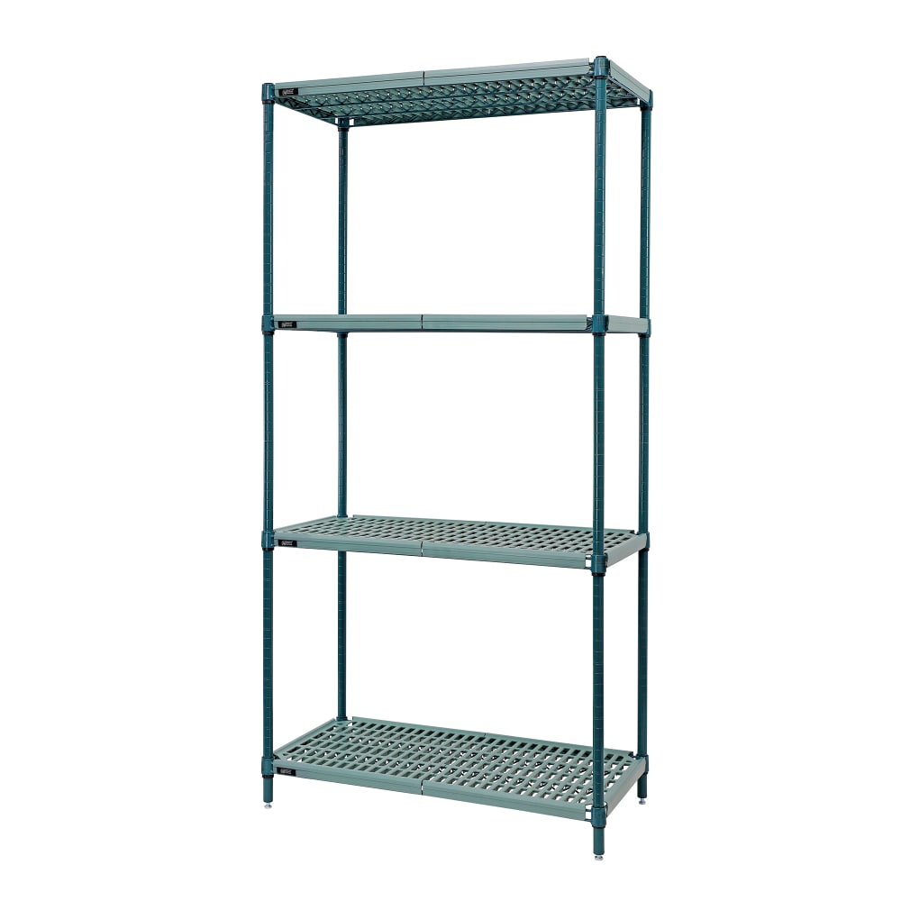 Quantum Food Service 48" NSF 4-Tier Epoxy Coated Wire Shelf Kit - 18"W, 74"H (WR74-1848WPM)