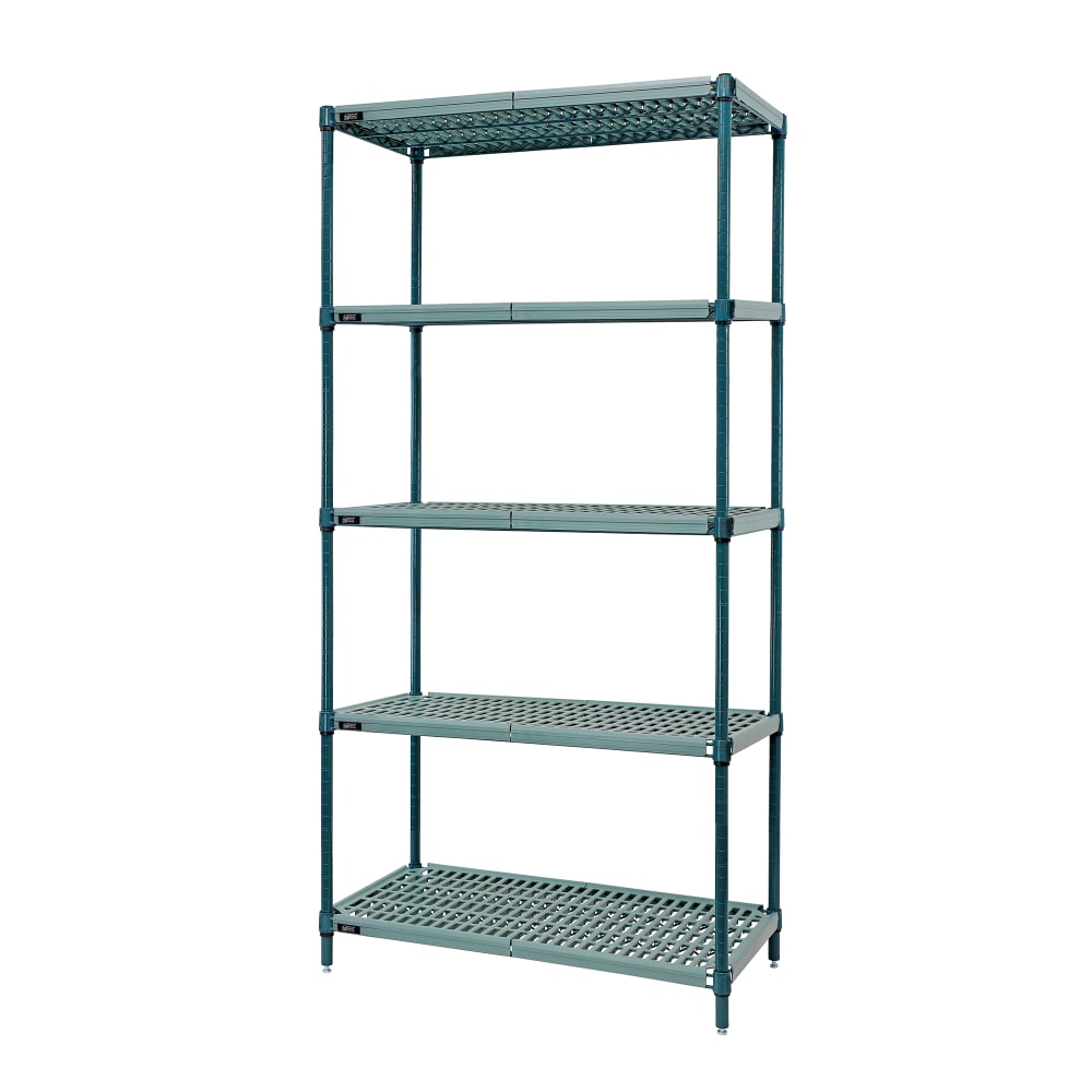 Quantum Food Service 54" NSF 5-Tier Epoxy Coated Wire Shelf Kit - 18"W, 74"H (WR74-1854WPM-5)