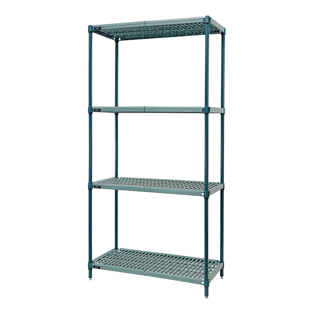 Quantum Food Service 48" NSF 4-Tier Epoxy Coated Wire Shelf Kit - 21"W, 74"H (WR74-2148WPM)