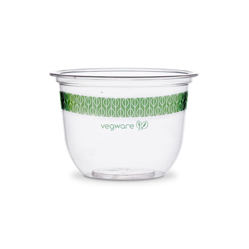 Vegware 10 oz Deli Container - PLA, Clear (BEL-10)