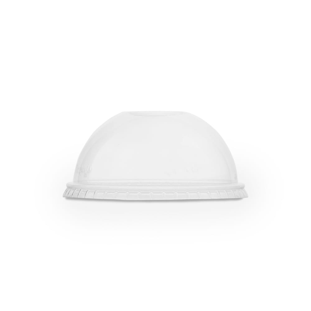 Vegware Lid for 8 to 16 oz Deli Containers - PLA, Clear (C96D-OH)