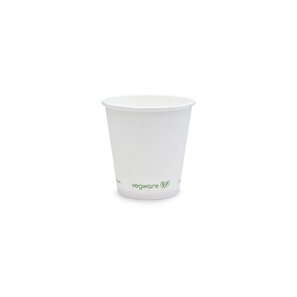 Vegware 6 oz Disposable Hot Cup - PLA, Printed (LV-6S)