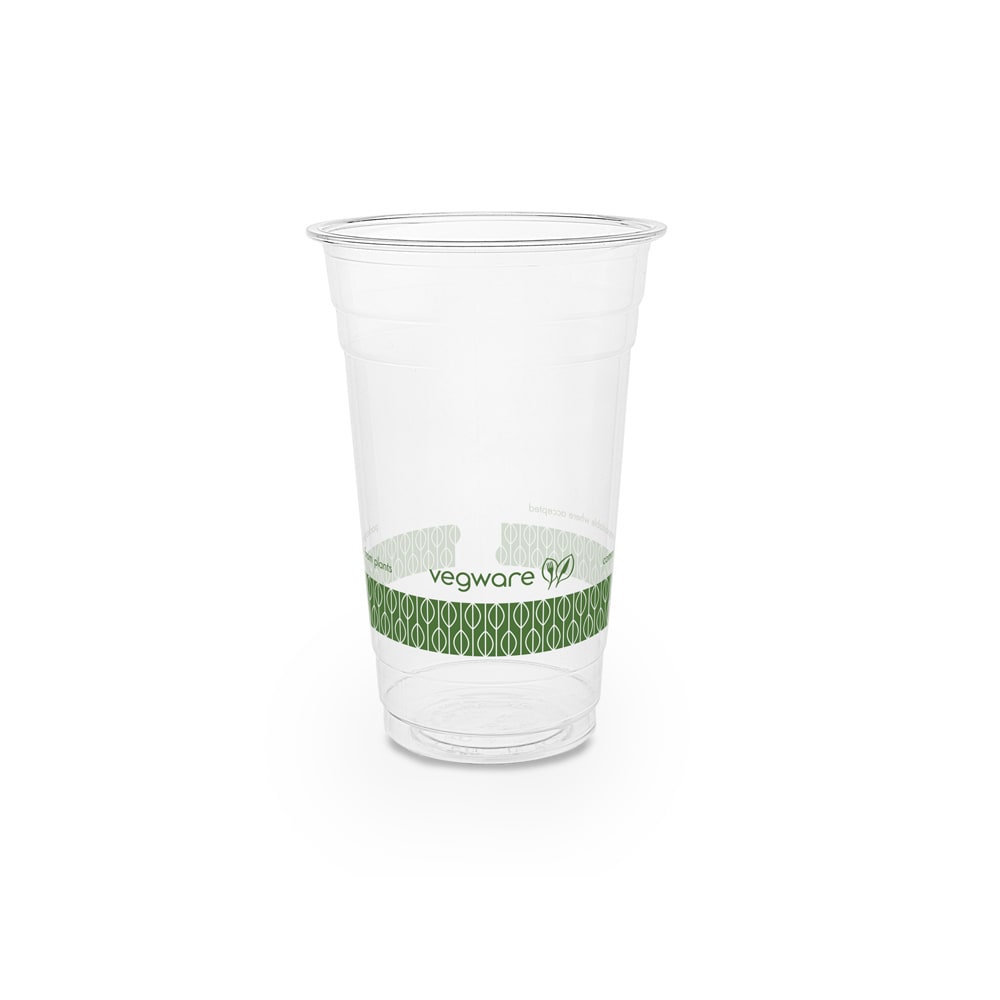 Vegware 20 oz Disposable Cold Cup - PLA, Clear (R600Y-G)