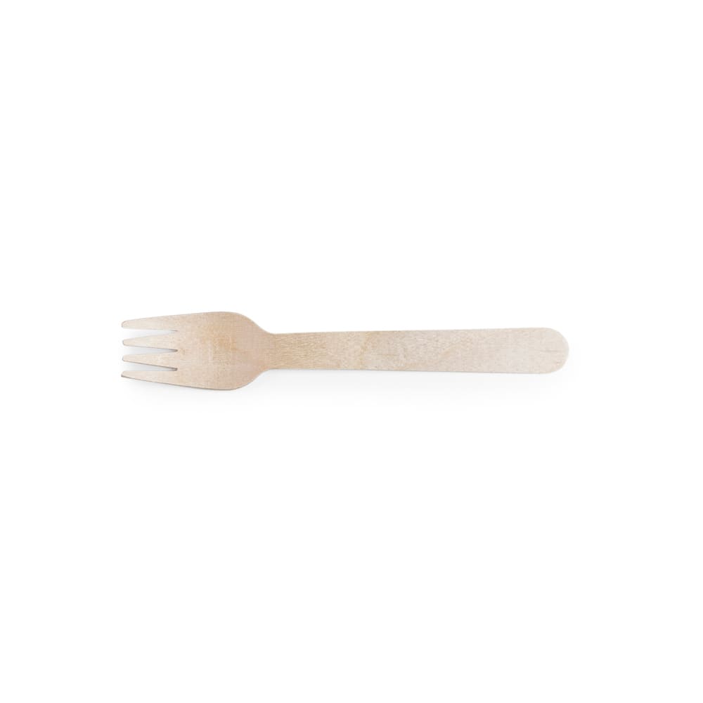 Vegware 6" Disposable Fork - Birch Wood (VT-FK6)