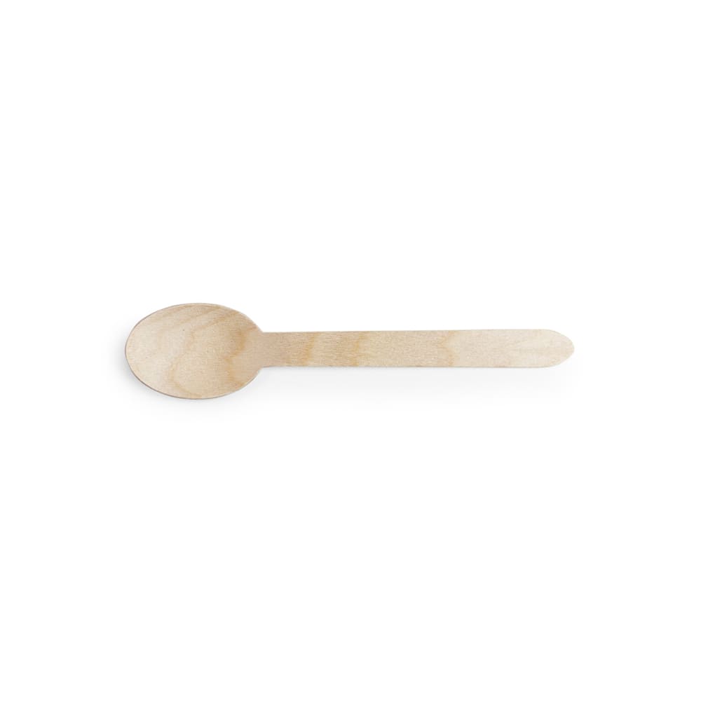 Vegware 6" Disposable Spoon - Birch Wood (VT-SP6)