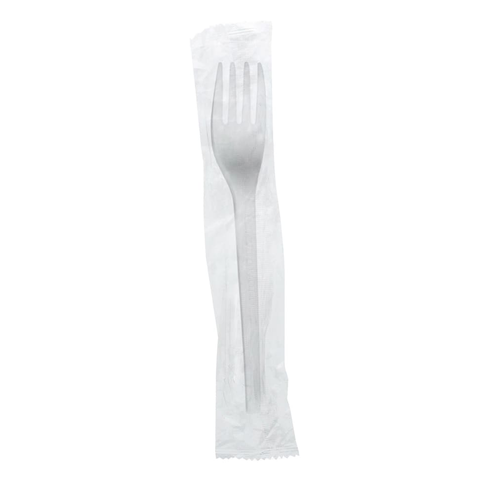 Vegware 6 1/2" Disposable Fork - PLA, White (VW-FK6.5W)