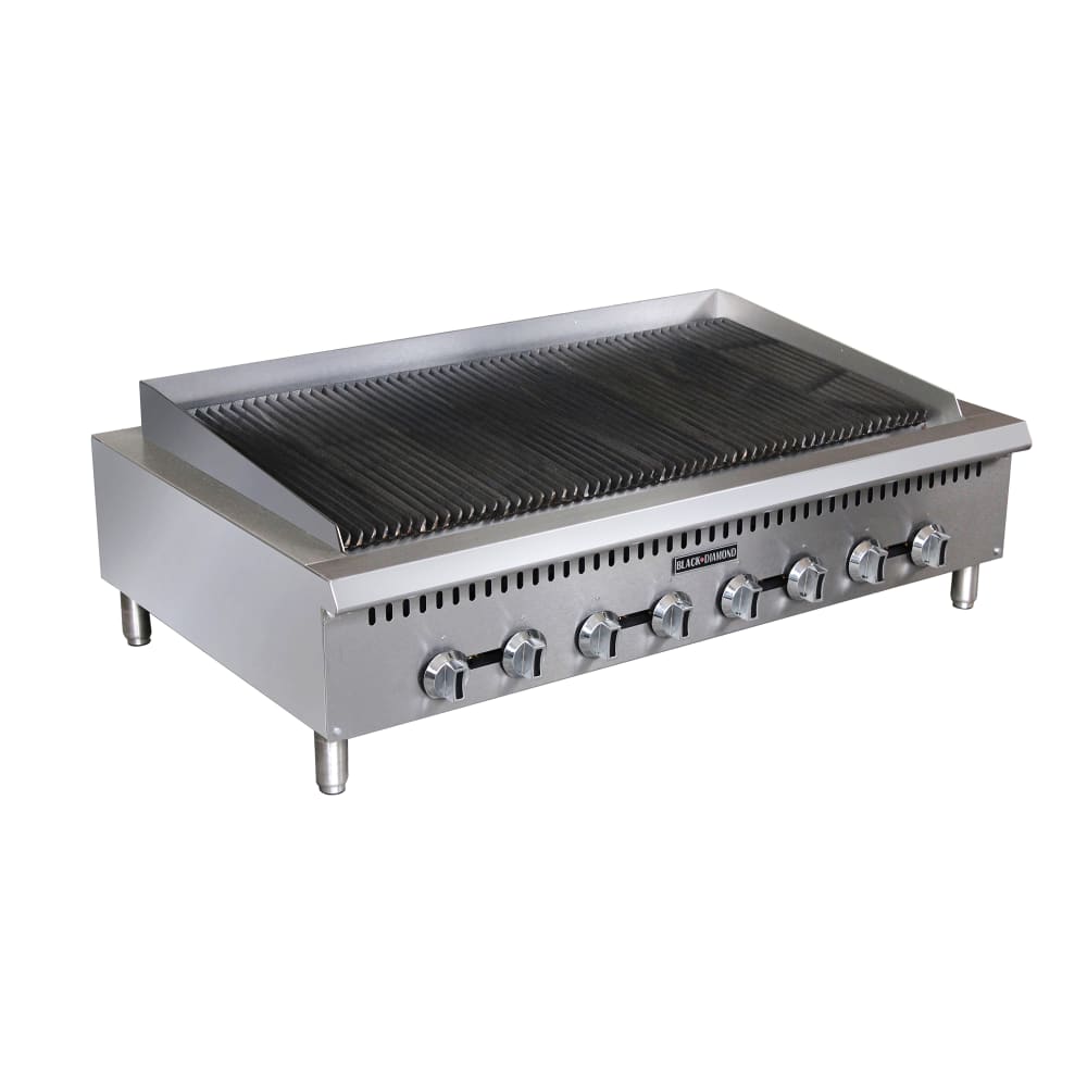 Black Diamond BDCTC-48 48" Gas Charbroiler w/ Cast Iron Grates - Convertible