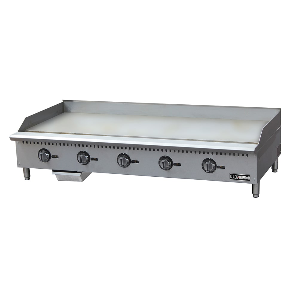 Black Diamond BDCTG-60T 60" Gas Griddle w/ Thermostatic Controls - 1" Steel Plate, Convertible