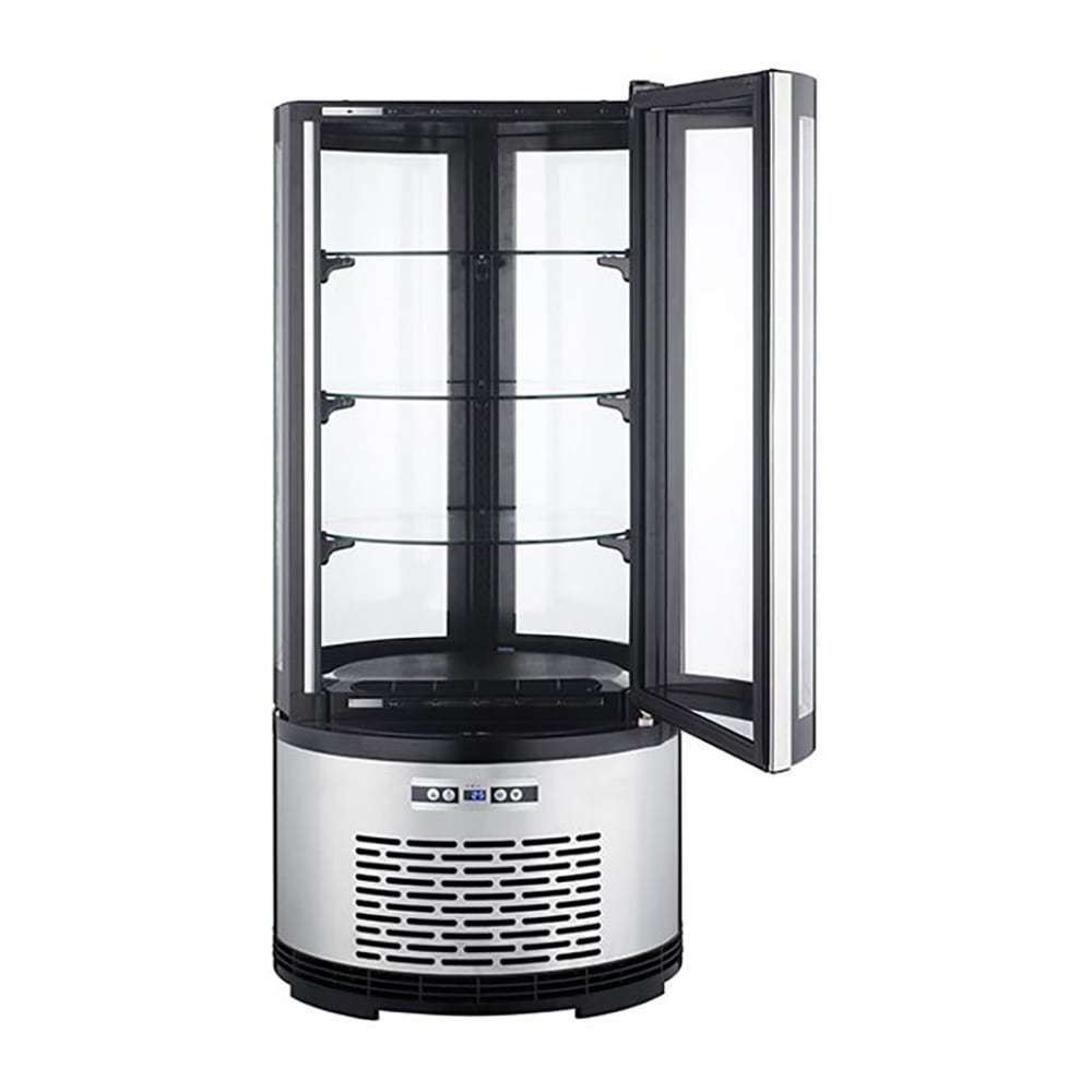 Black Diamond BDRCK-100/CT 19" Self Service Bakery Case w/ Curved Glass - (4) Levels, 120v