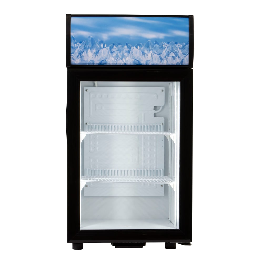Black Diamond CDRF-1D/1.5 15 3/4" Countertop Refrigerator w/ Front Access - Swing Door, Black, 110v