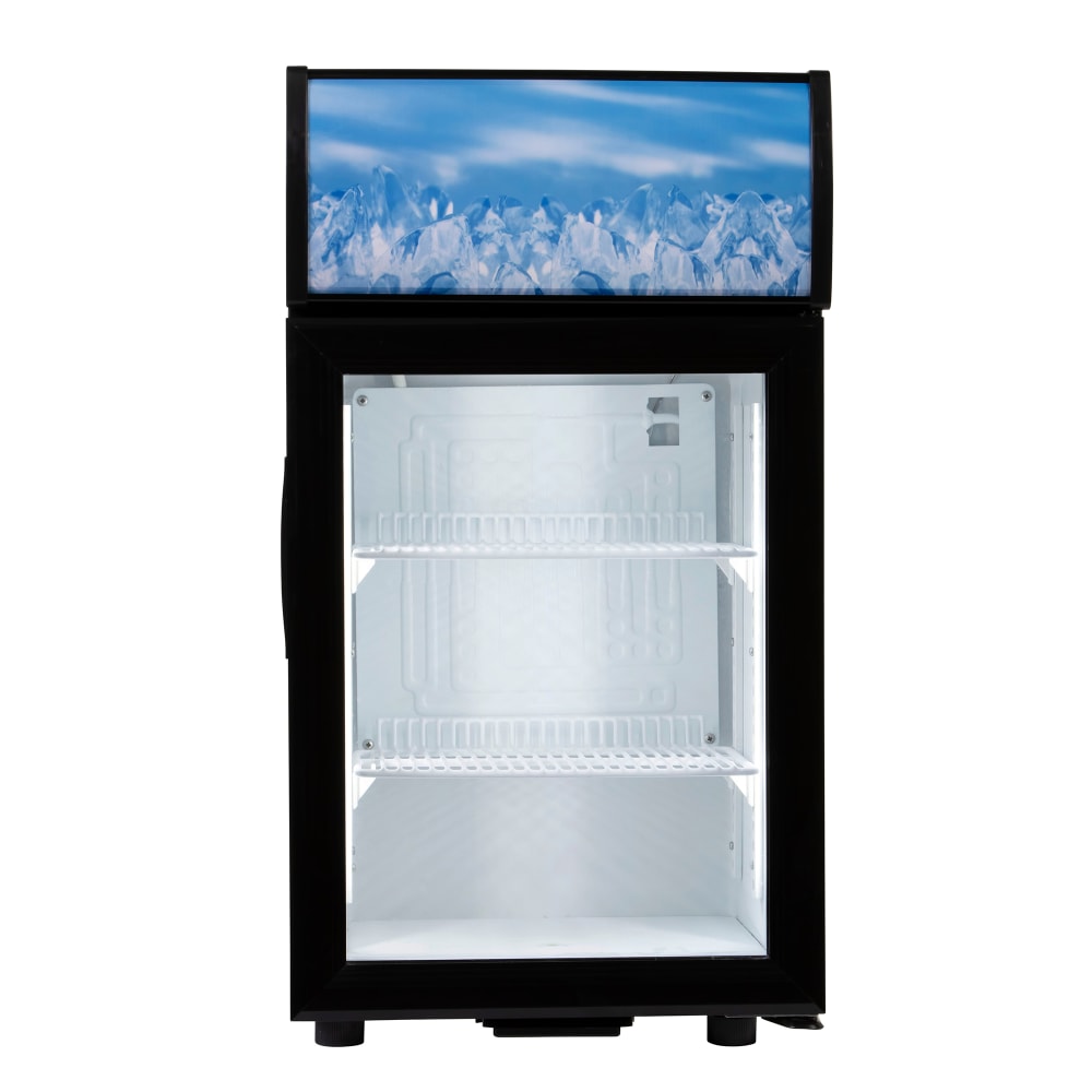 Black Diamond CDRF-1D/2 16 1/2" Countertop Refrigerator w/ Front Access - Swing Door, Black, 110v