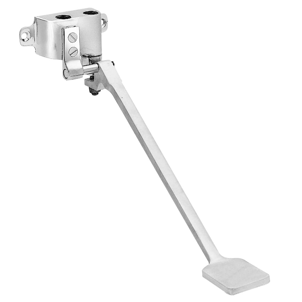 Fisher 3076 Wall Mount Foot Control Valve - 1/2" NPT Female Inlet & Outlet, Brass