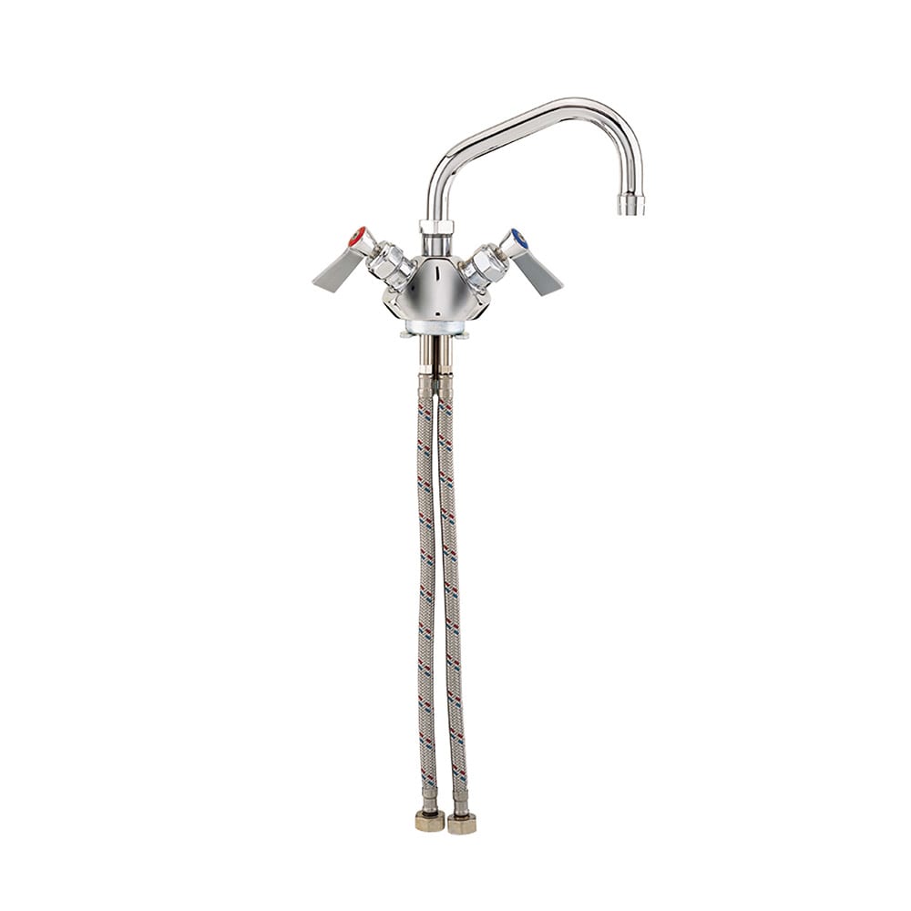 Fisher 31130 Deck Mount Faucet w/ 12" Swing Spout, 1/2" Female Inlets