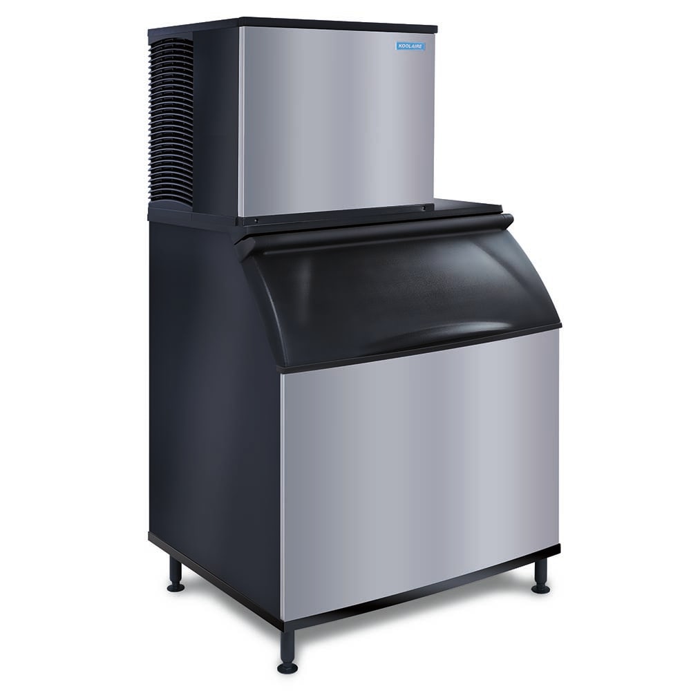 Koolaire KYT1000W/K970 905 lb KYT Series Half Cube Ice Machine w/ Bin - 882 lb Storage, Water Cooled, 208-230v