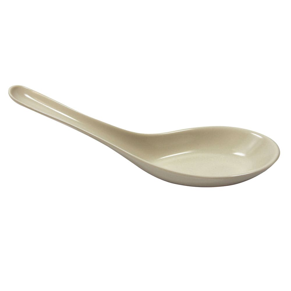 Elite Global Solutions 5 3/8" Melamine Soup Spoon, Ebony/Sand (020-3-ES)