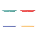 Elite Global Solutions 10" Oval Melamine Dinner Plate, Assorted Colors (B106OV-MIX) thumbnail 3