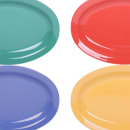 Elite Global Solutions 10" Oval Melamine Dinner Plate, Assorted Colors (B106OV-MIX) thumbnail 5