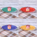 Elite Global Solutions 10" Oval Melamine Dinner Plate, Assorted Colors (B106OV-MIX) thumbnail 7