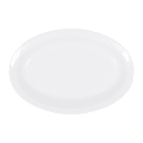Elite Global Solutions 10" x 6 3/4" Oval Melamine Dinner Plate - White (B106OV-W) thumbnail 2