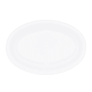 Elite Global Solutions 10" x 6 3/4" Oval Melamine Dinner Plate - White (B106OV-W) thumbnail 4