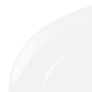 Elite Global Solutions 10" x 6 3/4" Oval Melamine Dinner Plate - White (B106OV-W) thumbnail 5