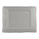 Elite Global Solutions 11" x 8 3/8" Rectangular Santiago Tray - Melamine, Silverstone (B1181RC-SVST) thumbnail 4