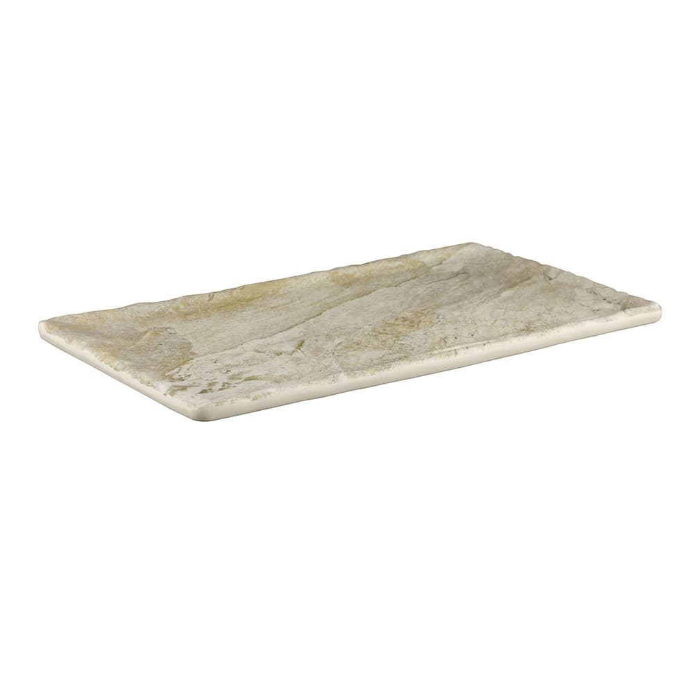Elite Global Solutions 12 3/4" x 7" Rectangular Santiago Tray - Melamine, Sandstone (B1275RC-SDST)