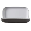 Elite Global Solutions 12" x 7" Rectangular Kona Platter - Melamine, Chocolate/White (B127RC2T-WS/CH) thumbnail 4
