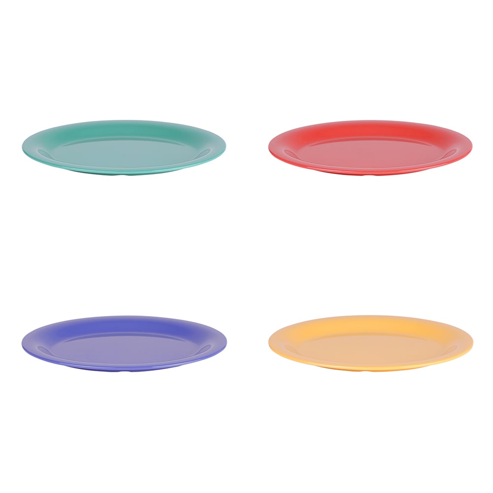 Elite Global Solutions 12" x 9" Rectangular Rio Platter - Melamine, Assorted Colors (B129OV-MIX)