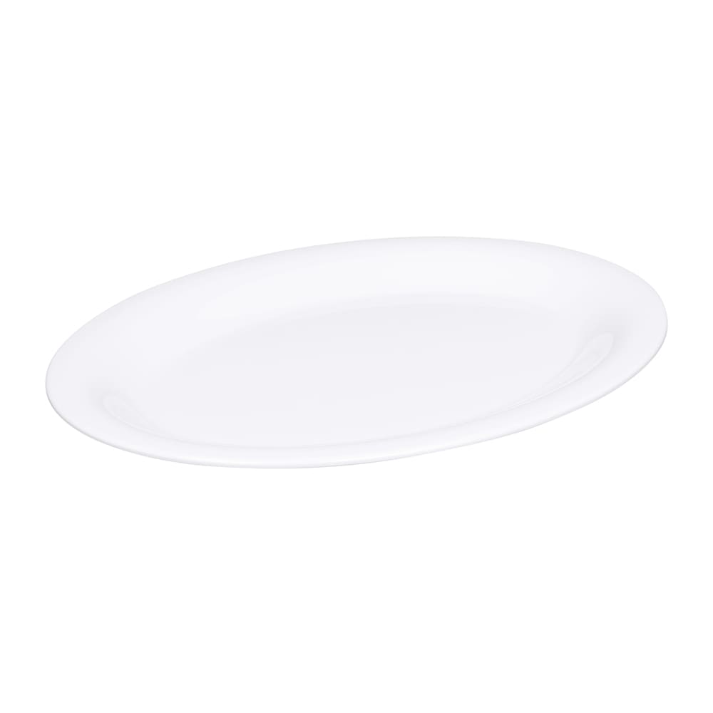 Elite Global Solutions 12" x 9" Rectangular Merced Platter - Melamine, White (B129OV-W)