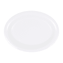 Elite Global Solutions 12" x 9" Rectangular Merced Platter - Melamine, White (B129OV-W) thumbnail 2