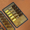 Elite Global Solutions 20 3/4" x 12 3/4" Rectangular Kobe Tray - Melamine, Black/Gold (B177208-GLDB) thumbnail 7