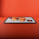 Elite Global Solutions 20 3/4" x 12 3/4" Rectangular Kobe Tray - Melamine, Black/Silver (B177208-SLVB) thumbnail 6