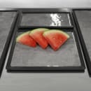 Elite Global Solutions 12 5/8" x 10 3/8" Rectangular Kobe Tray - Melamine, Black/Silver (B178128-SLVB) thumbnail 7