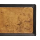 Elite Global Solutions 20 3/4" x 6 3/8" Rectangular Kobe Tray - Melamine, Black/Gold (B180208-GLDB) thumbnail 5