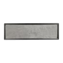 Elite Global Solutions 20 3/4" x 6 3/8" Rectangular Kobe Tray - Melamine, Black/Silver (B180208-SLVB) thumbnail 2